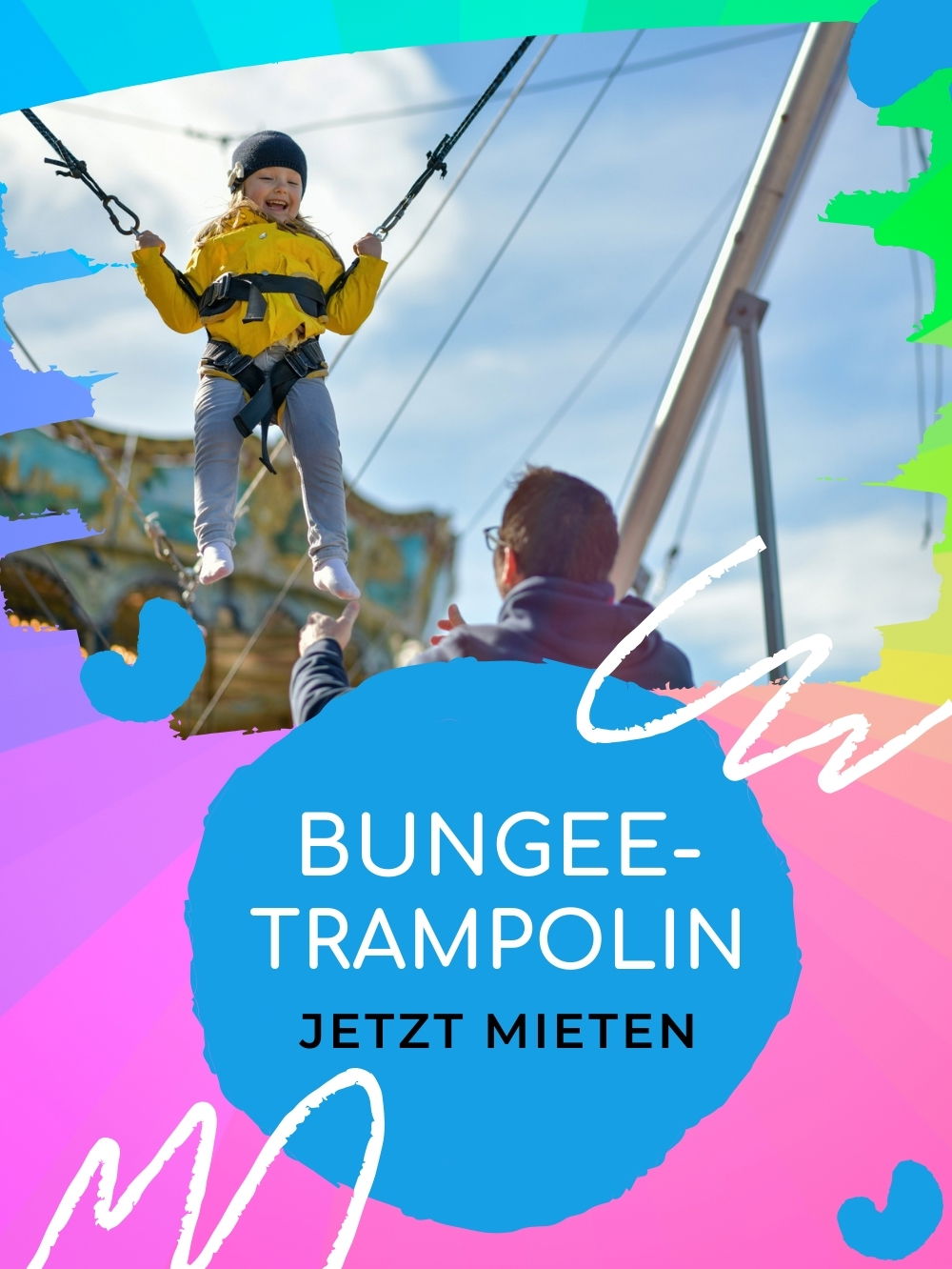 Mobiles Bungee Trampolin - Quarter Jump Mieten