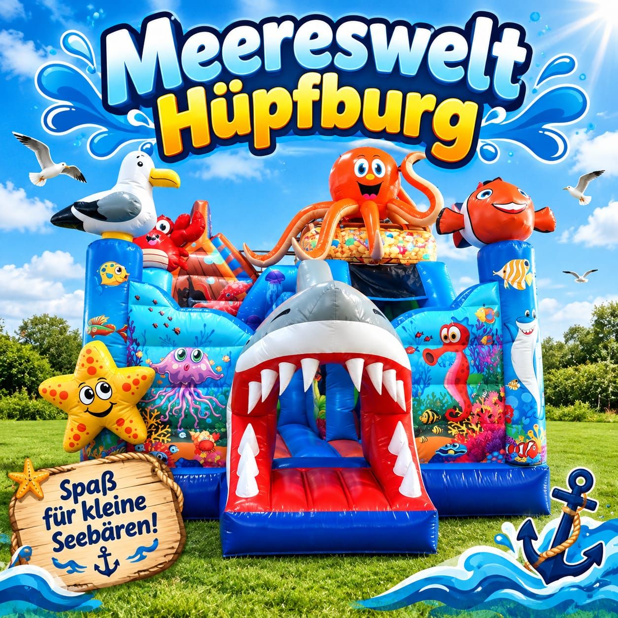 Hüpfburg Meereswelt
