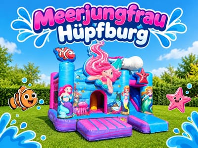 Hüpfburg Meerjungfrau