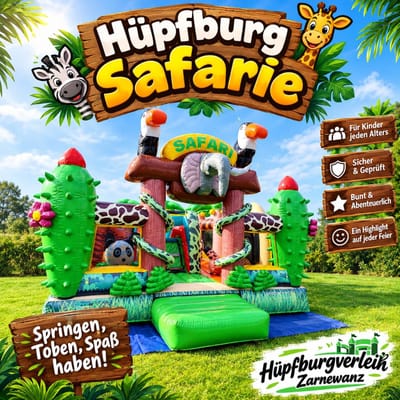 Hüpfburg Safari