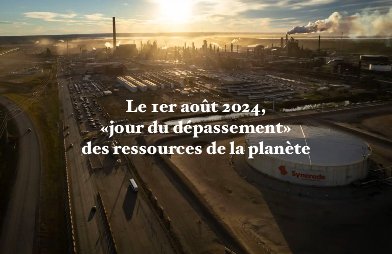 Le premier août -Le 1er août 2024, «jour du dépassement» des ressources de la planète