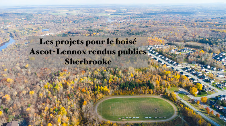 Le 22 octobre 2024 - Les projets pour le boisé Ascot-Lennox rendus publics Sherbrooke