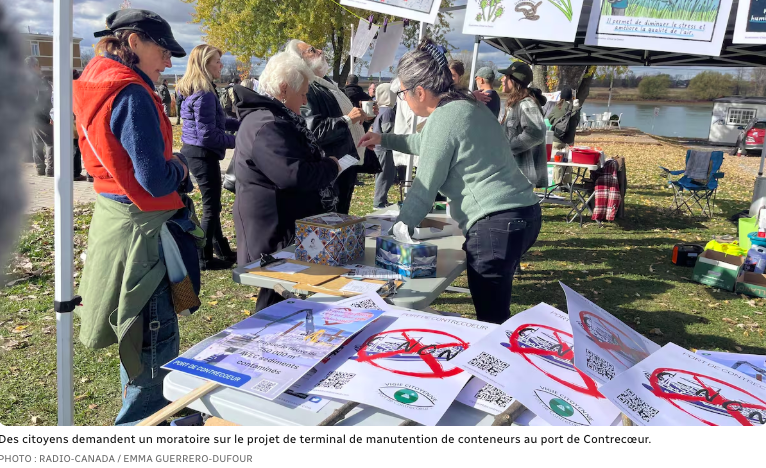 Vigie citoyenne port de Contreoeur - Rassemblement 26 avril 2025 Revue de presse