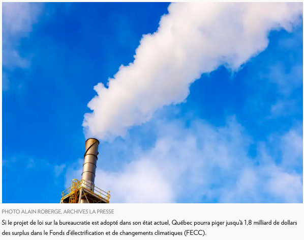 La Presse le 10 novembre 2025 - Le Fonds vert détourné, la gouvernance climatique abandonnée