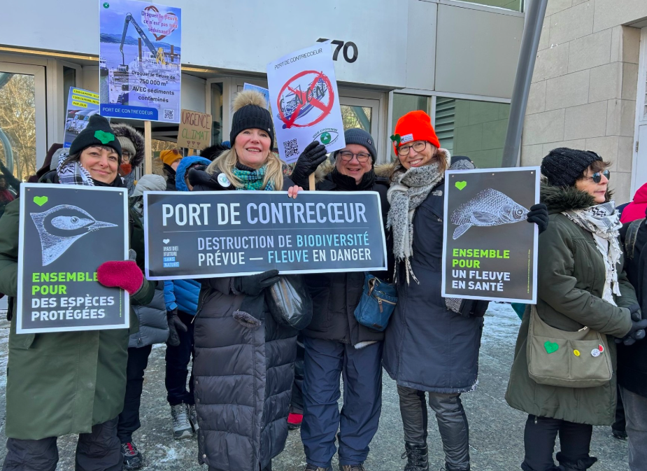 Le 5 avril 2026 COMMUNIQUÉ : Vigie Citoyenne Port de Contrecoeur s’associe à Mères au front pour demander de bonnes résolutions aux gouvernements pour l’environnement en 2026 !