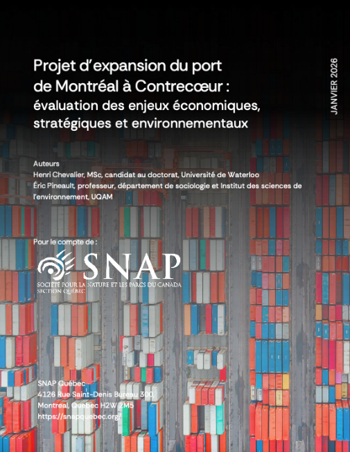 Le 20 janvier 2026 - Une étude met en doute la pertinence de l’expansion du Port de Montréal à Contrecœur- Le 2Rives