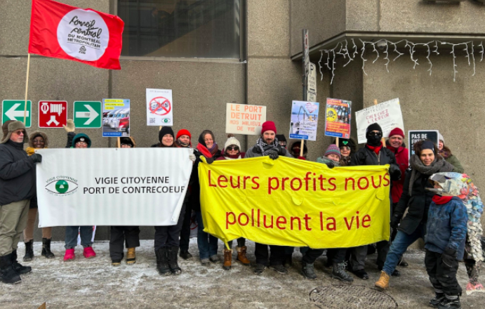 Le 1 février 2026 - Port de Contrecœur: une manifestation à Montréal - La Relève