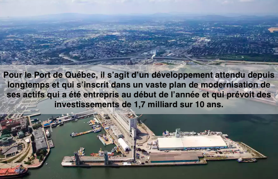 Le 26 avril 2026 - Le Port de Québec a le vent dans les voiles - La Presse