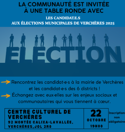 Table ronde - Élections municipales de Verchères