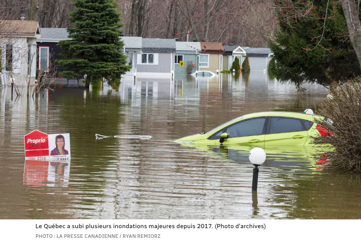 Le 14 octobre 2025 - RadioCanada - Québec change de stratégie face aux changements climatiques