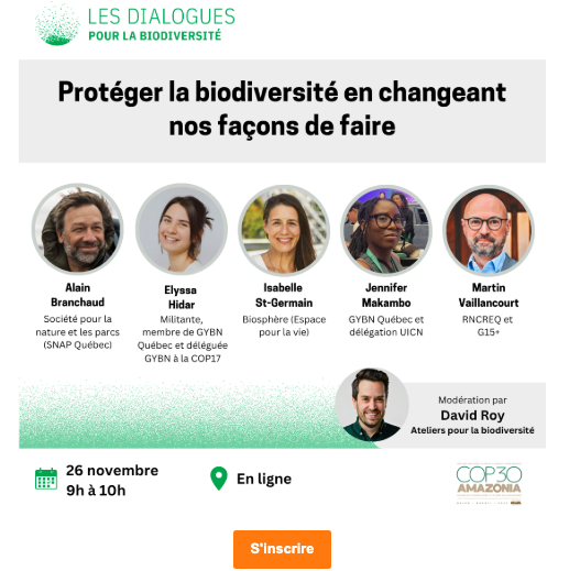 Protéger la biodiversité en changeant nos façons de faire