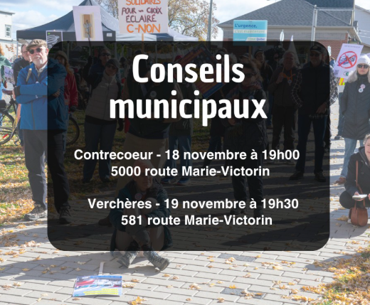 Mobilisation conseil municipal Verchères