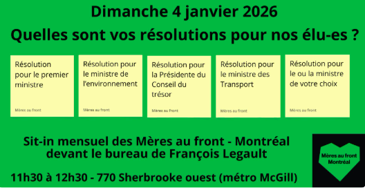 Quelles  sont vos résolutions pour nos élu-es?