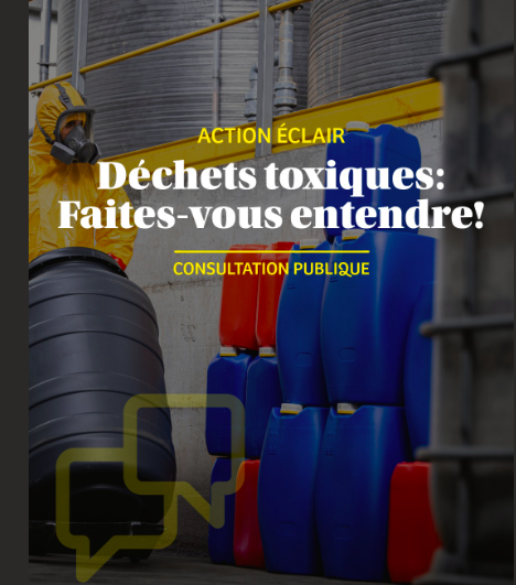 Déchets toxiques : interpellez les responsables de la CMM
