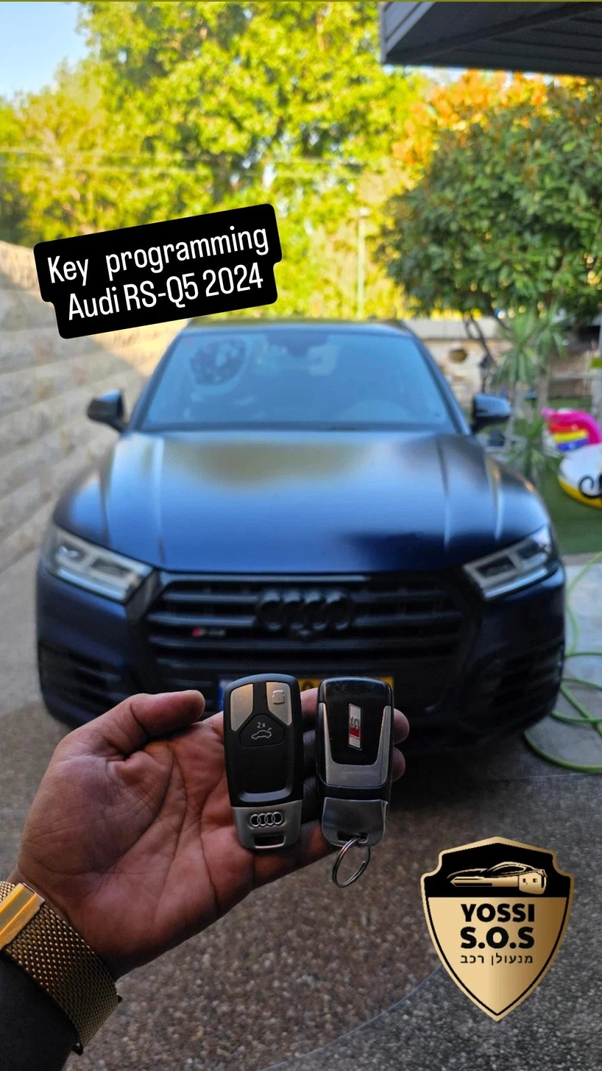 שכפול וקידוד מפתח חכם Audi Q5 – יוסי SOS מנעולים