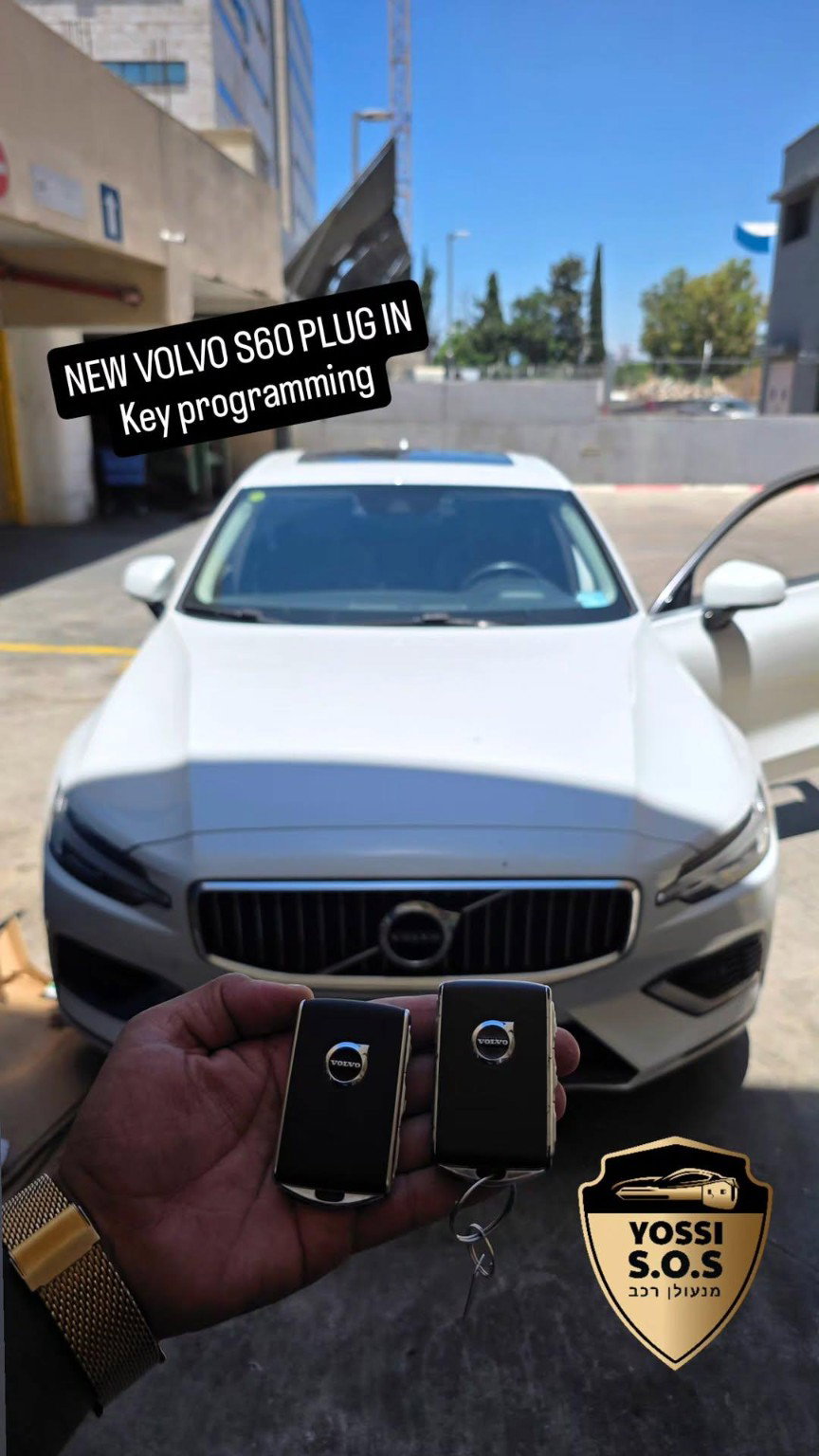 קידוד מפתח לוולוו S60 פלאג־אין – יוסי SOS