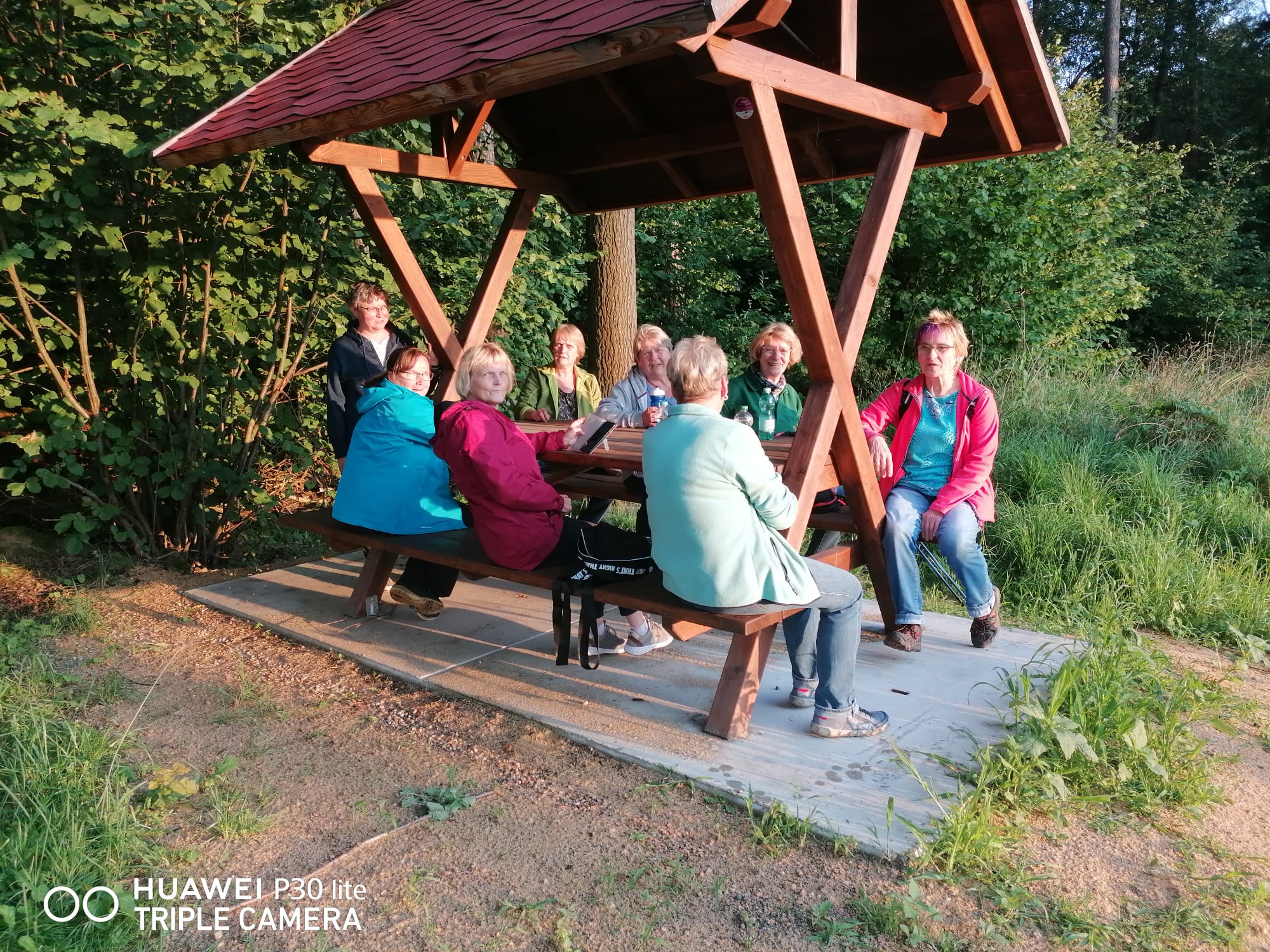 Sitzecke am Hofeteich in Kemnitz