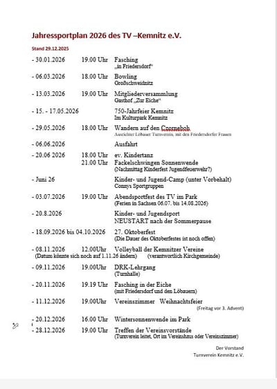 Jahressportplan 2026 image