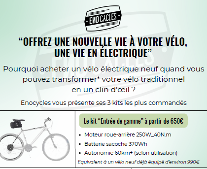 Transformer votre vélo en vélo électrique, c'est possible !