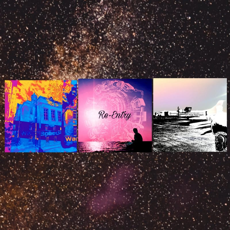 Warp Speed / Re-Entry / Final Approach 3/27 3曲同時DROP!　虚空を加速し、帰還し、最後の着陸へ。Bandcampにて3曲同時配信！今すぐチェック🖤🚀