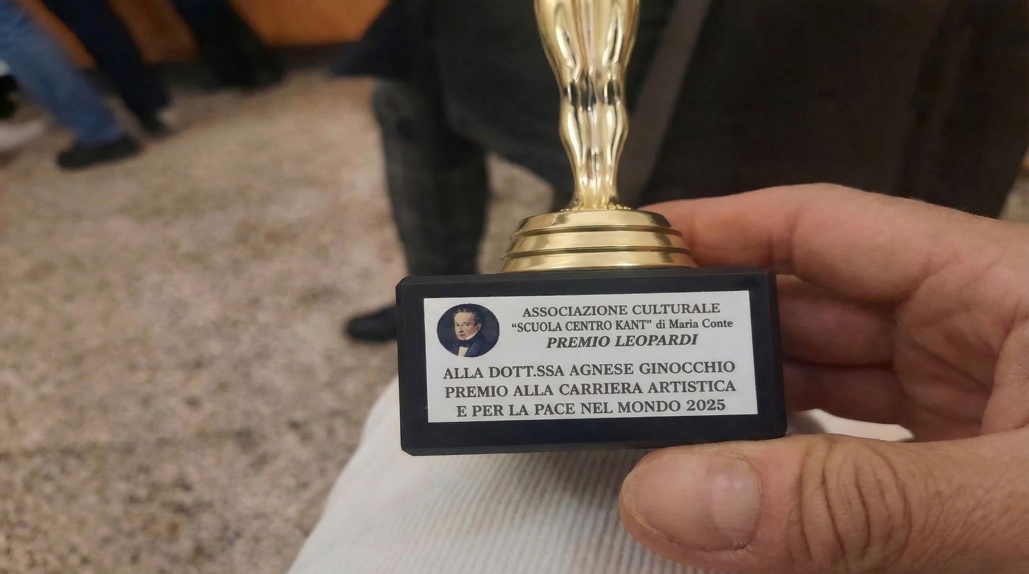 Premio internazionale Leopardi per la carriera artistica  e la Pace nel mondo