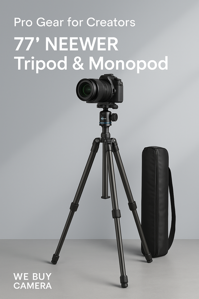 NEEWER 77" Tripod & Monopod – Pro-Level Stability for Cameras & Phones