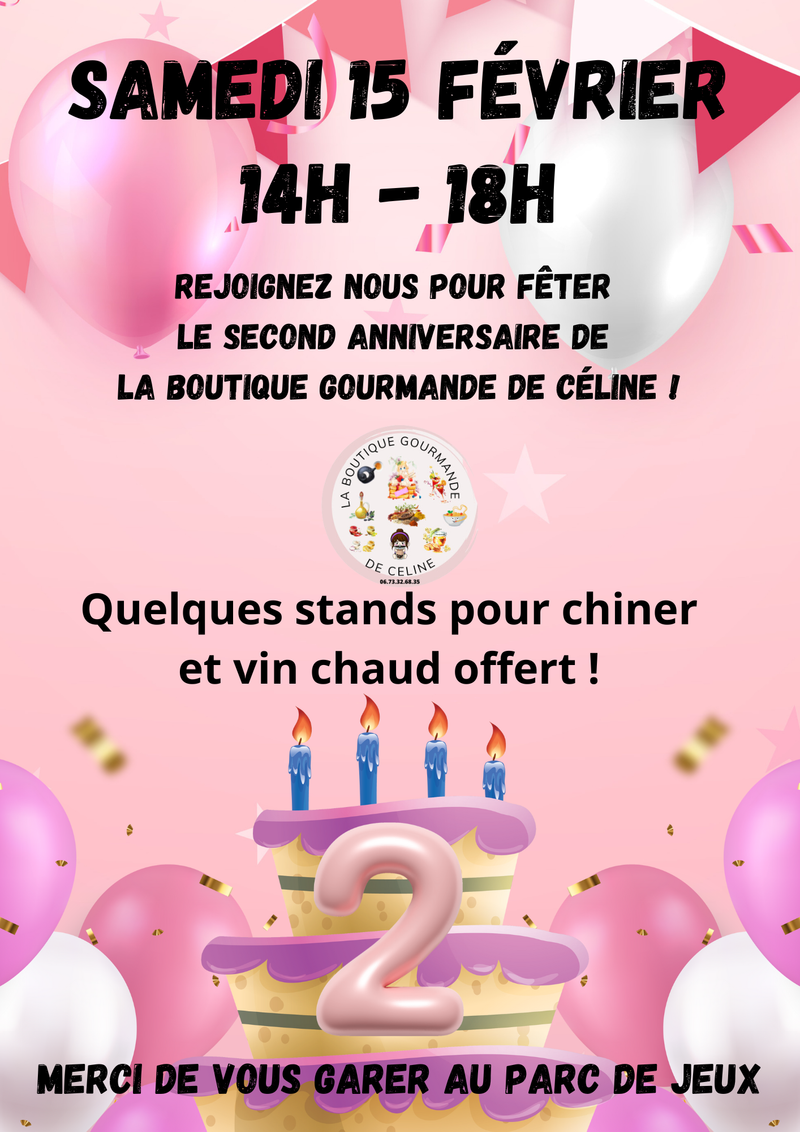 Anniversaire de la boutique