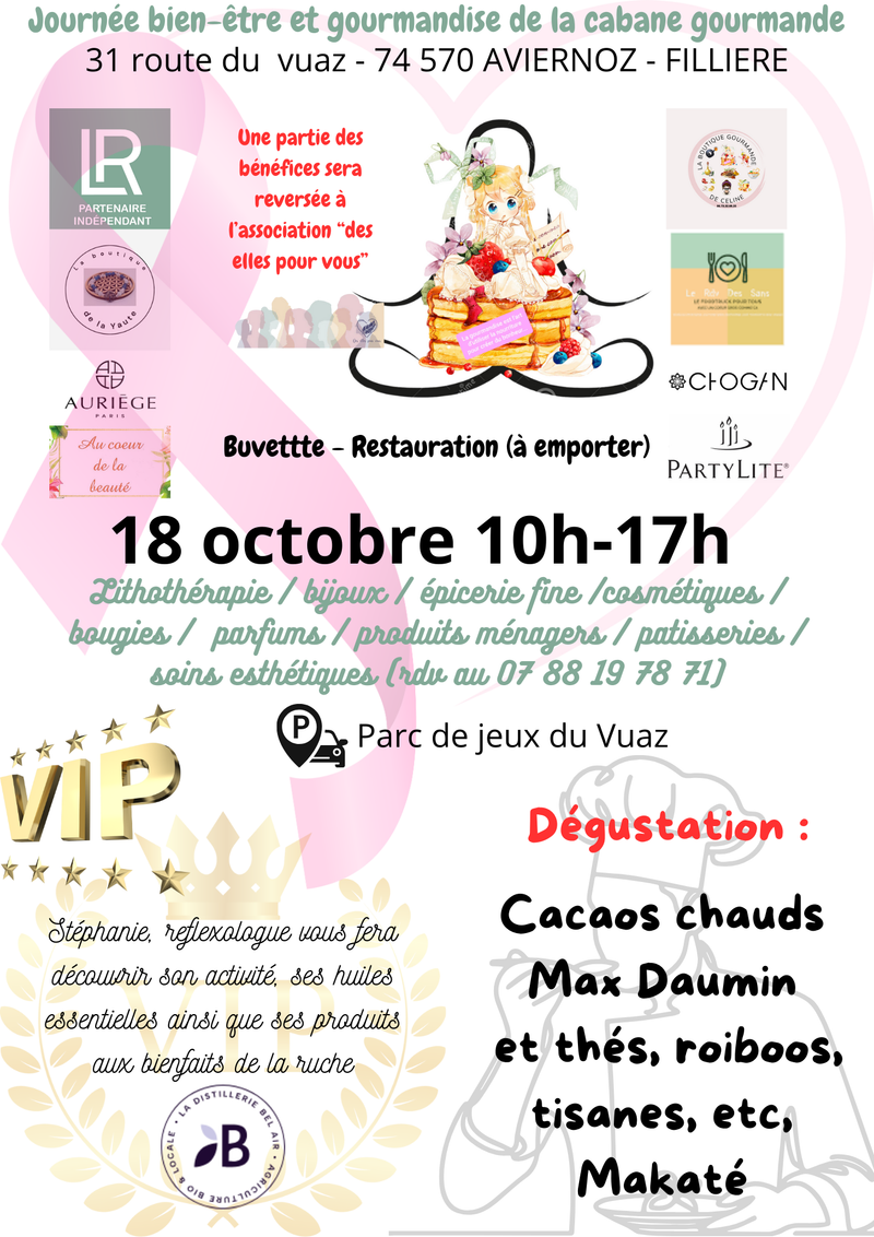 Journée bien être et gourmandises pour octobre rose