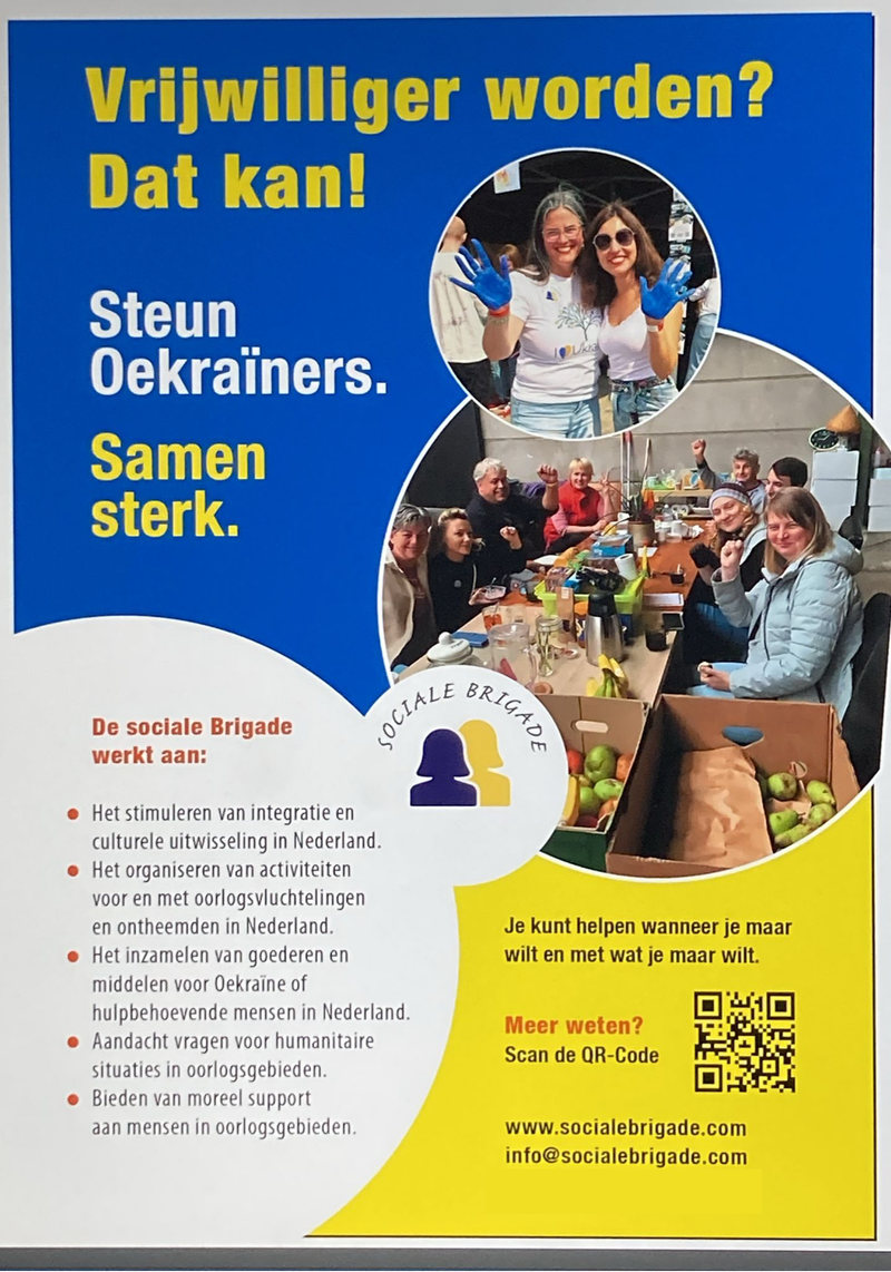 Inzamelen voor Oekraïne