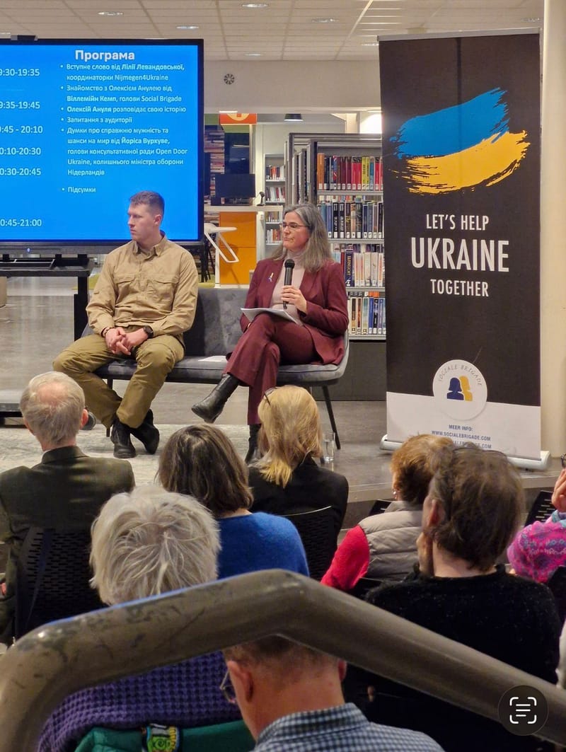 Avond met Oleksii Anulja (ex-krijgsgevangene) in Nijmegen
