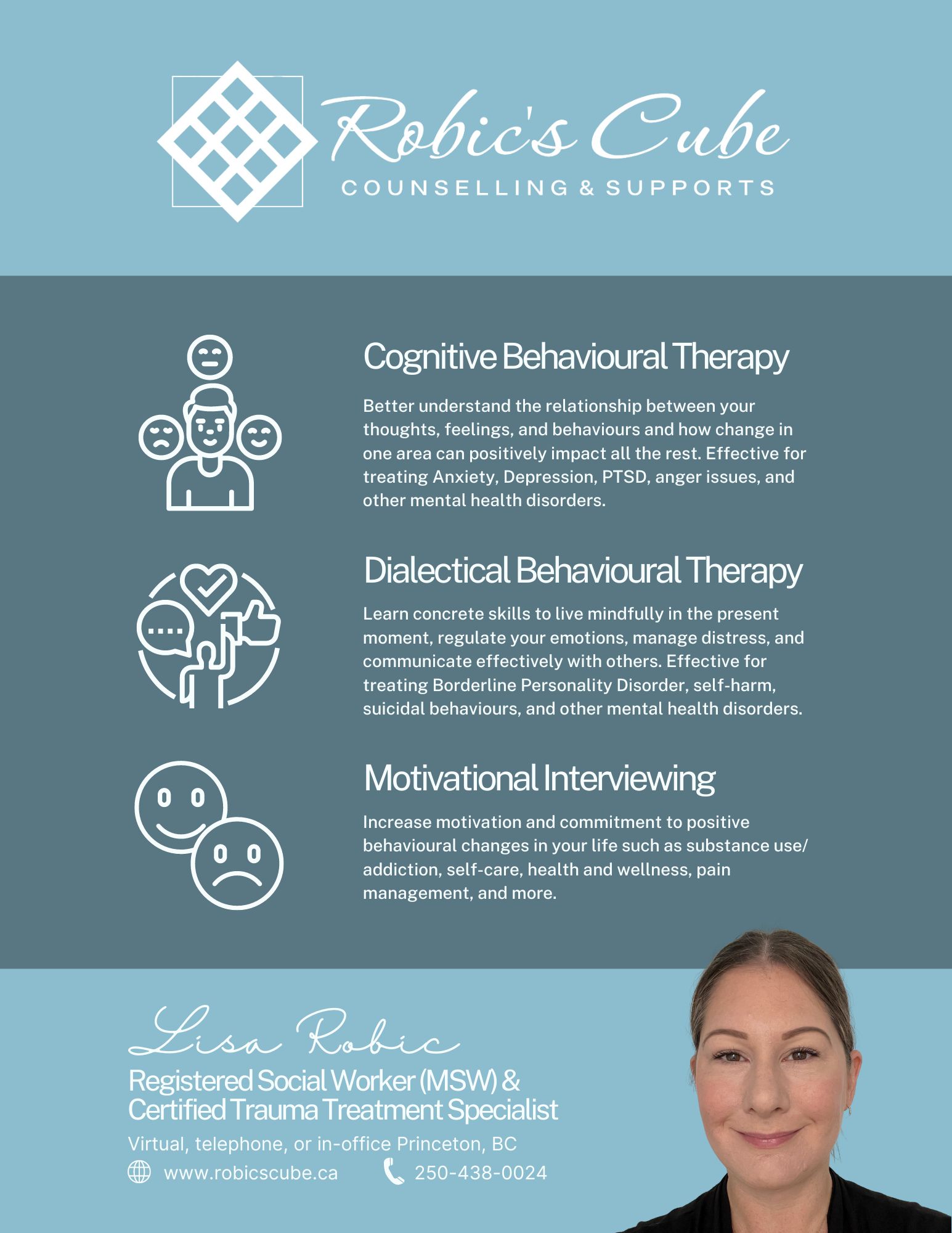 What treatment modalities are you trained in?