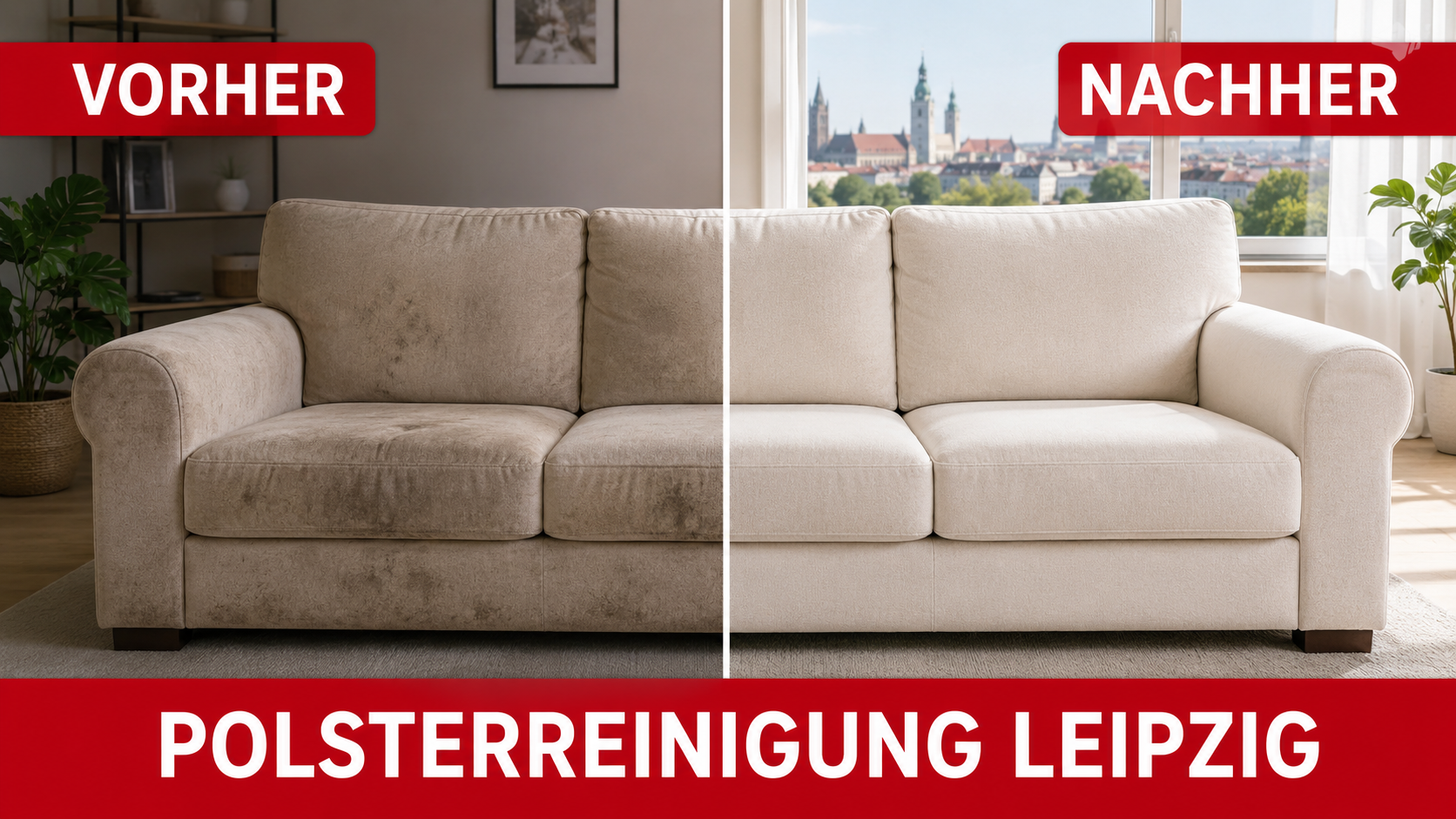 Polsterreinigung Leipzig – Couch, Sofa & Polster reinigen vor Ort