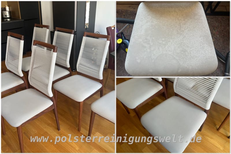 Esszimmerstühle brauchen auch Pflege👆🧽✅