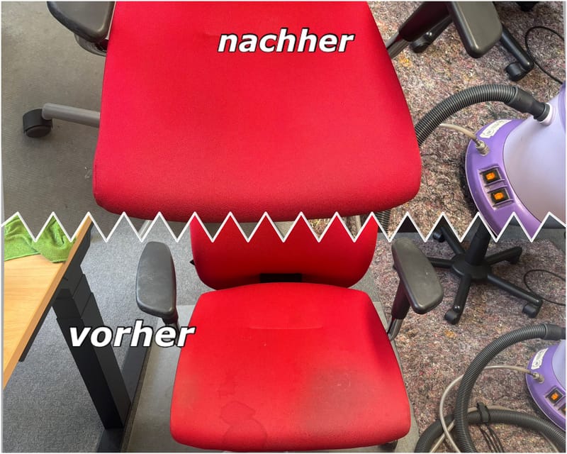 Polsterreinigungswelt im Auftrage der Universität Leipzig