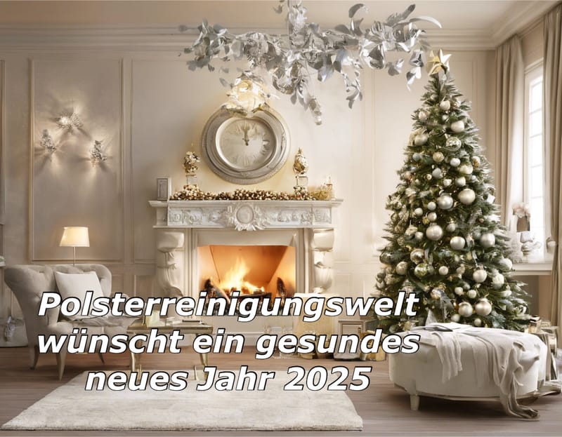 Polsterreinigungswelt wünscht ein gesundes neues Jahr 2025