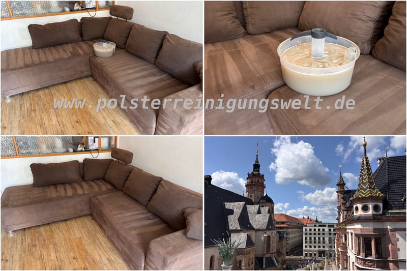 Polsterreinigungswelt im Auftrag der Universität Leipzig im Gästehaus an der Nikolaikirche.
