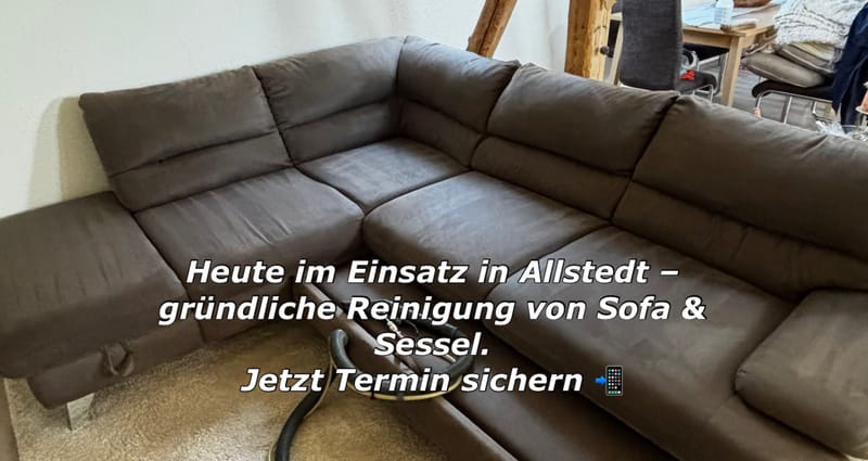 Couch- & Sofareinigung in Allstedt (Südharz) – Festpreis nach Foto