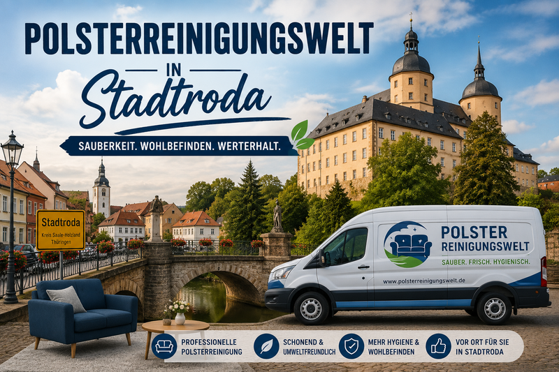 Polsterreinigung in Stadtroda Innenstadt – Sofa & Sessel wieder frisch und sauber
