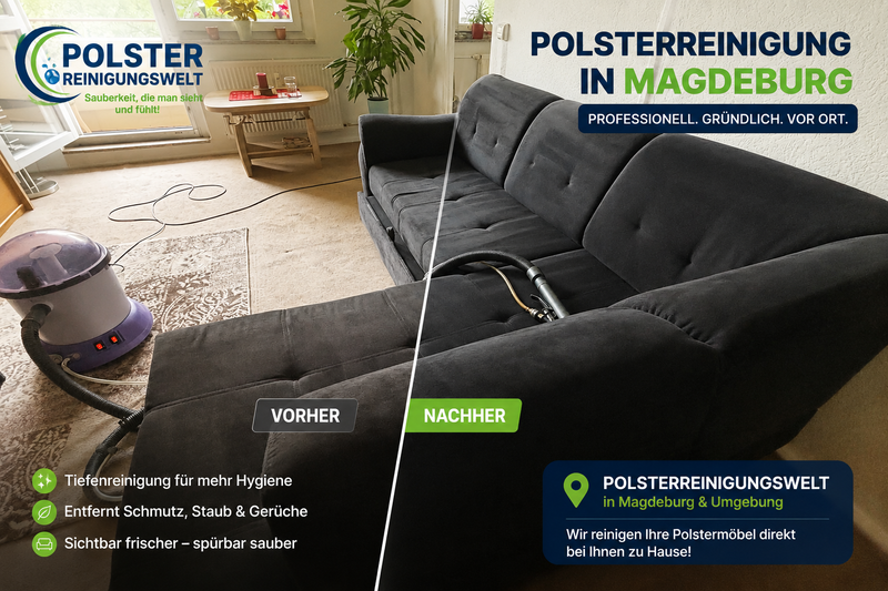 Couchreinigung in Magdeburg – gründliche Reinigung einer Schlafcouch