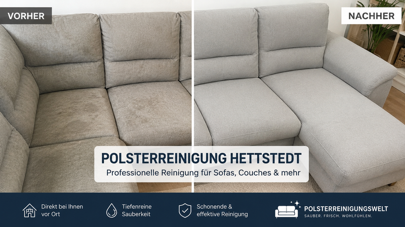 Polsterreinigung Hettstedt – Couch & Sofa professionell reinigen lassen