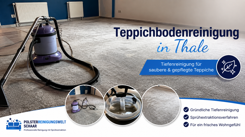 Teppichbodenreinigung in Thale – professionelle Tiefenreinigung für saubere Teppiche