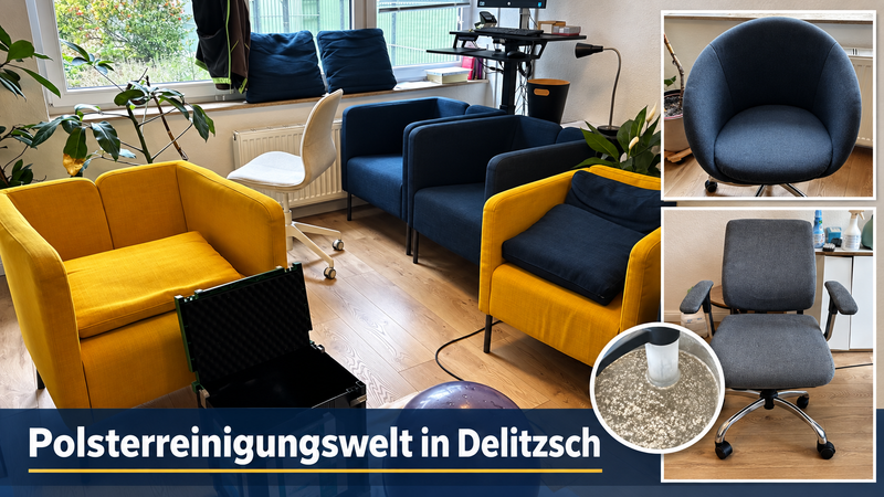 Polsterreinigung in Delitzsch – Einsatz in der Praxis für Psychotherapie Philipp Stahl