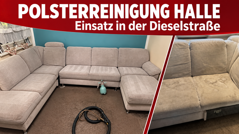 Polsterreinigung in Halle (Saale) – gründliche Reinigung in der Dieselstraße