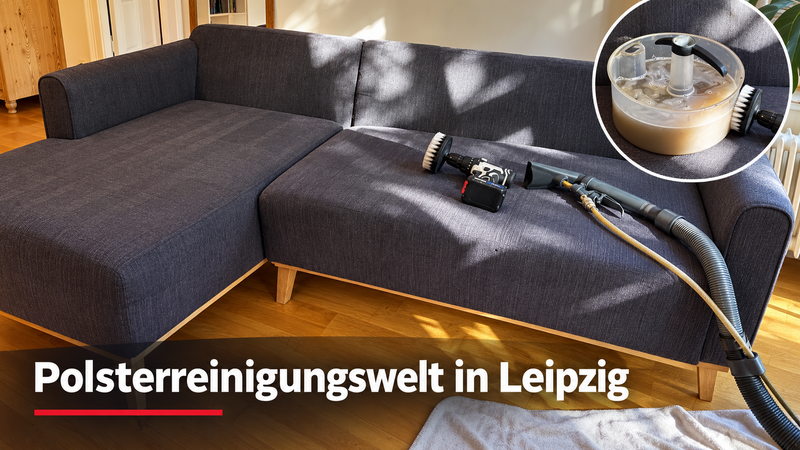 Polsterreinigung Leipzig – Eckcouch in der Tschaikowskistraße gründlich gereinigt
