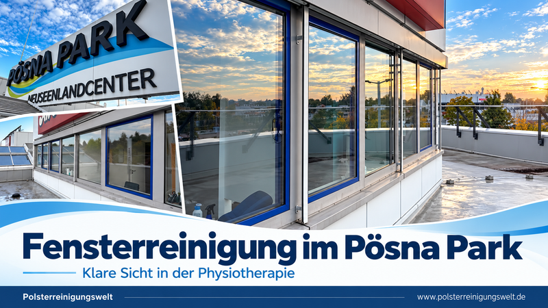 Fensterreinigung im Pösna Park – klare Sicht in der Physiotherapie