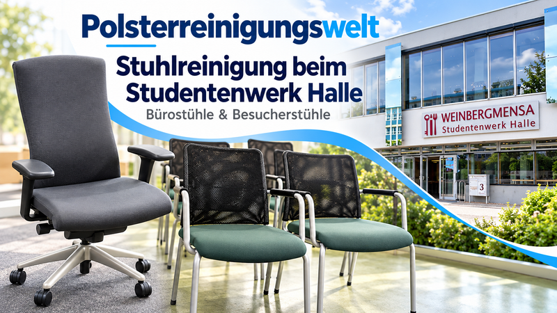 Bürostuhl- und Besucherstuhlreinigung beim Studentenwerk Halle