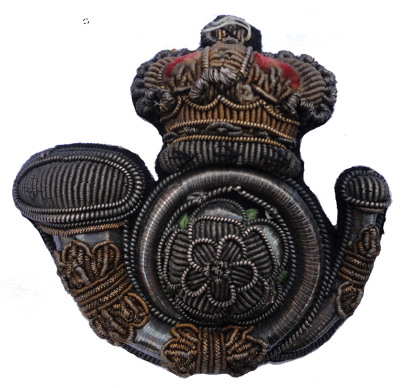 3rd West Yorks Militia Embroidered Officer's Forage Cap Badge 1853-1875