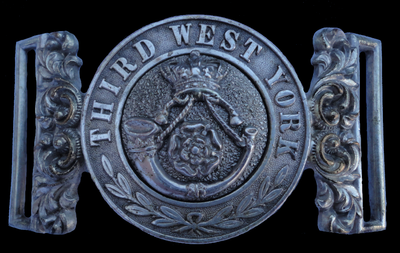 Officers Waist Belt Clasp 3rd West Yorkshire Militia 1857 to 1875
