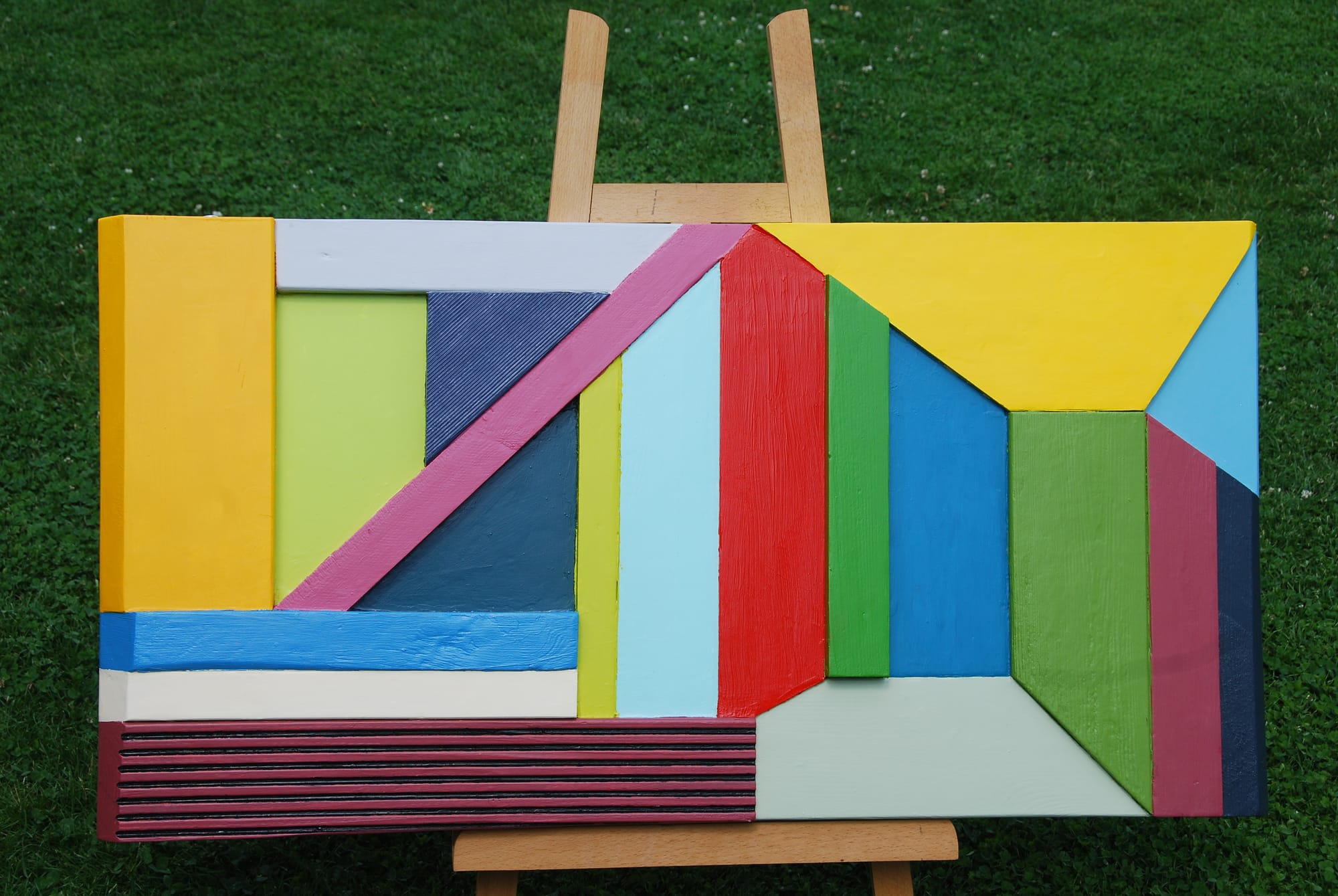 geometrisches Farbspiel