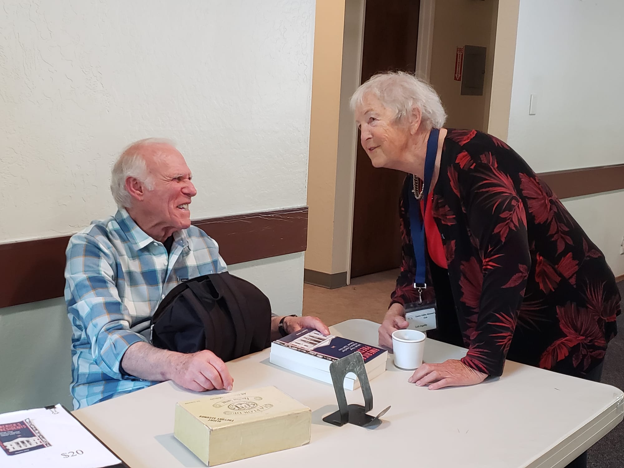 Guest Speaker Gerald Henig and Member Lois Ingellis